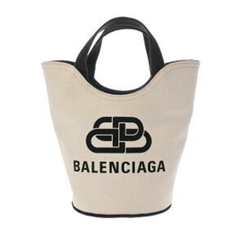 Balenciaga New Wave XS White Black Canvas Handbag - Picture 1 of 9